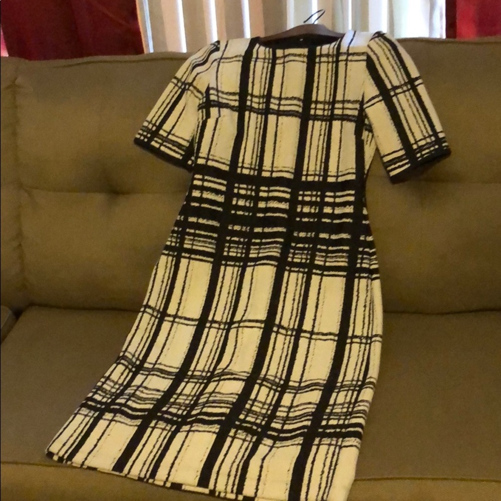 Ivory & black dress